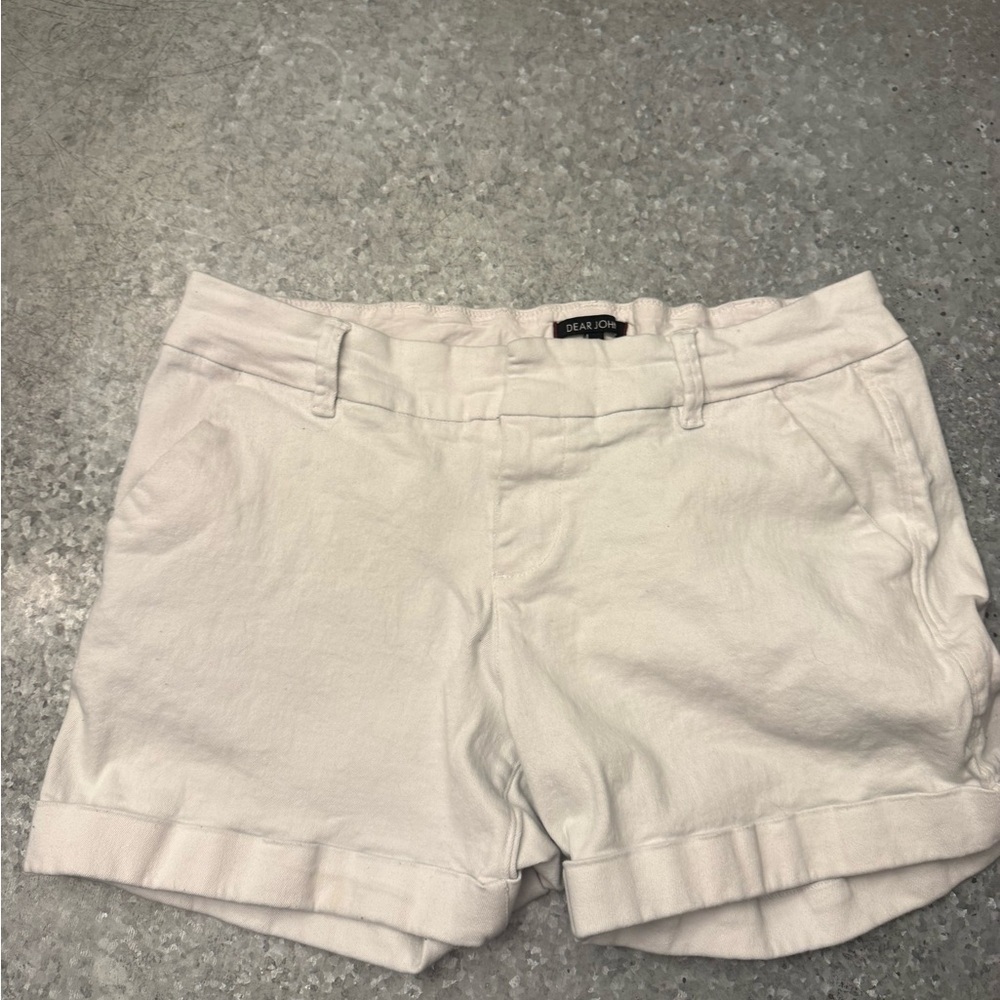 Dear John White Cuffed Shorts – Size 33